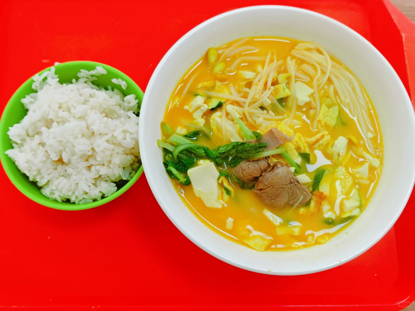 黄柿子牛肉汤饭的来源实拍