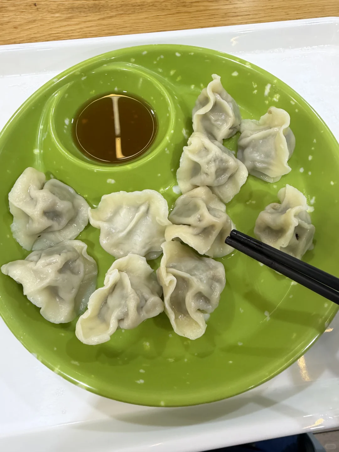 荠菜水饺的来源实拍