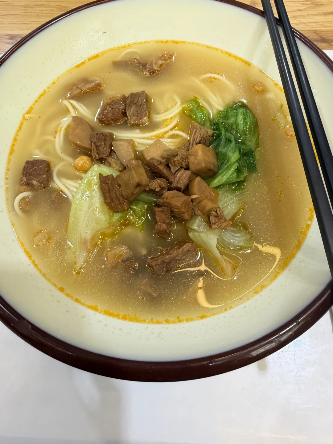 牛肉汤面的来源实拍